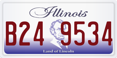 IL license plate B249534