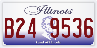 IL license plate B249536
