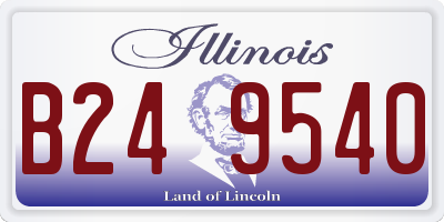 IL license plate B249540