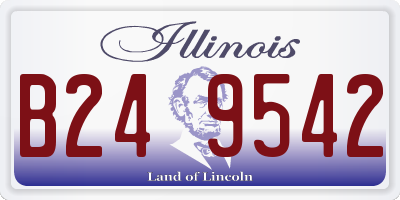 IL license plate B249542