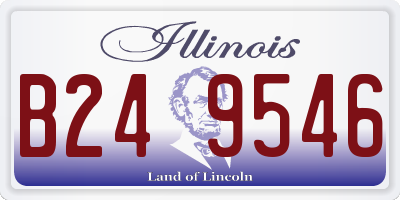 IL license plate B249546