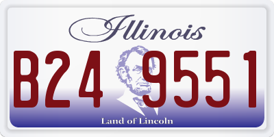 IL license plate B249551