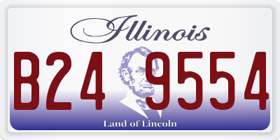 IL license plate B249554