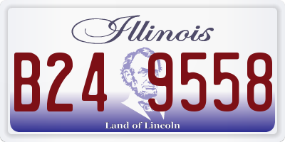 IL license plate B249558