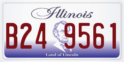 IL license plate B249561
