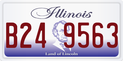 IL license plate B249563