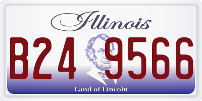 IL license plate B249566