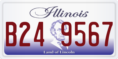 IL license plate B249567