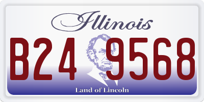 IL license plate B249568