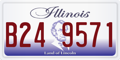 IL license plate B249571
