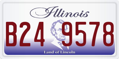IL license plate B249578
