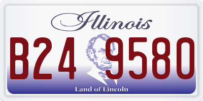 IL license plate B249580