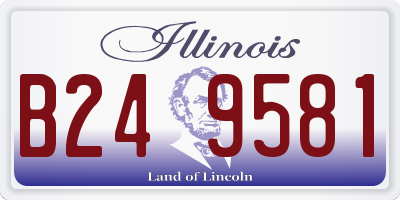 IL license plate B249581