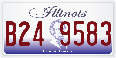 IL license plate B249583