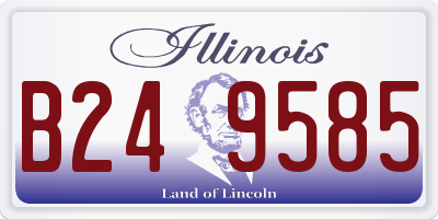 IL license plate B249585