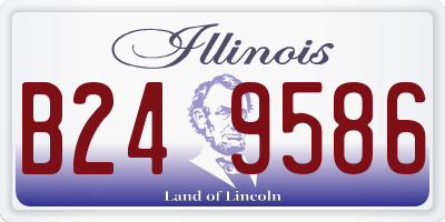 IL license plate B249586