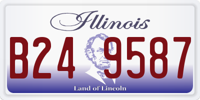 IL license plate B249587