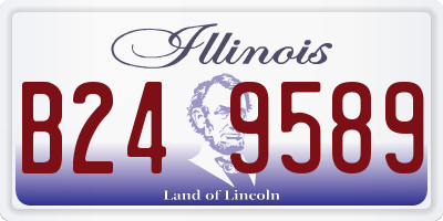 IL license plate B249589