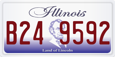 IL license plate B249592