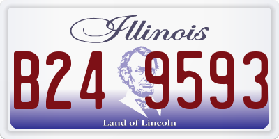 IL license plate B249593