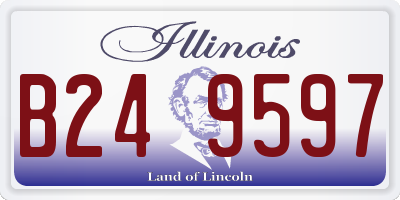 IL license plate B249597