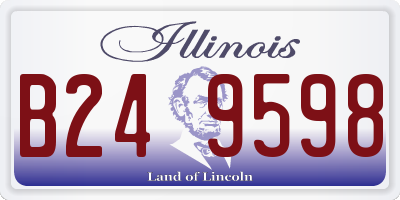 IL license plate B249598