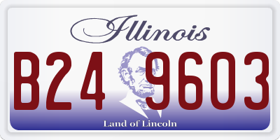 IL license plate B249603