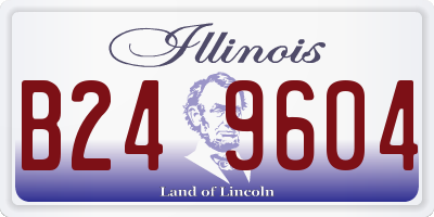 IL license plate B249604