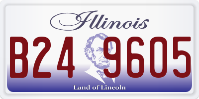 IL license plate B249605