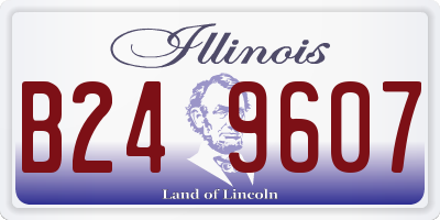 IL license plate B249607