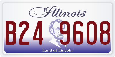 IL license plate B249608