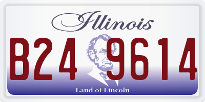 IL license plate B249614