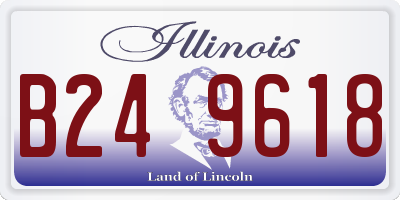 IL license plate B249618