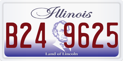 IL license plate B249625