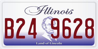 IL license plate B249628