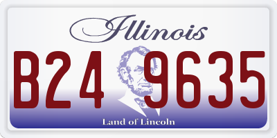 IL license plate B249635