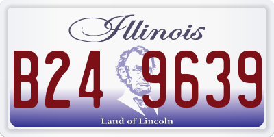 IL license plate B249639