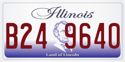 IL license plate B249640