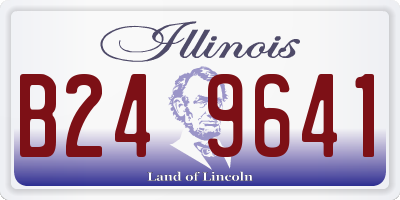IL license plate B249641