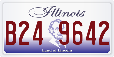 IL license plate B249642