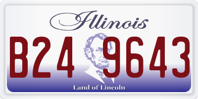 IL license plate B249643