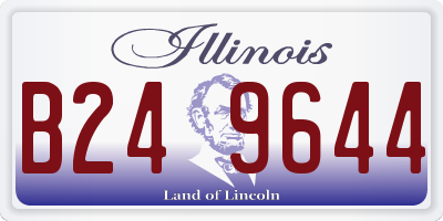 IL license plate B249644