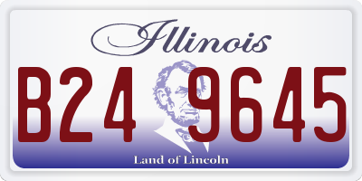 IL license plate B249645