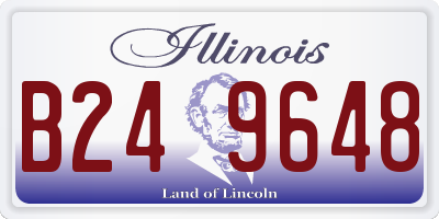 IL license plate B249648