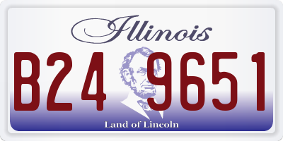 IL license plate B249651