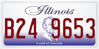 IL license plate B249653