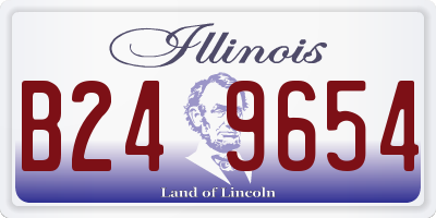 IL license plate B249654