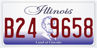 IL license plate B249658
