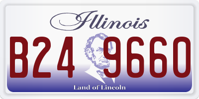 IL license plate B249660