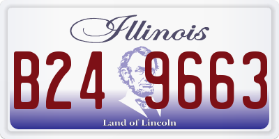 IL license plate B249663